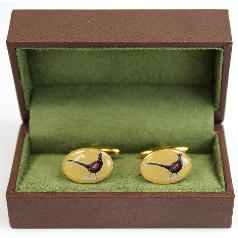 Soprano Standing Pheasant Country Cufflinks