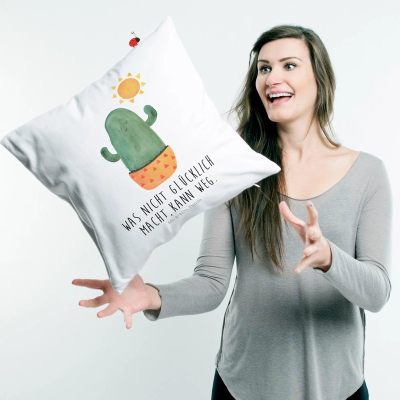 Mr. & Mrs. Panda Decorative Cushion Cactus Sun Gift Sofa