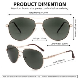 Men's Night Vision Progressive Reader Sunglasses Yellow Lens With G15 Classic Men's Command Aviator Metal 2.5