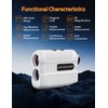 Olook Golf Rangefinder, 546/1100 Yards Laser Range Finder, 6X Magnification,