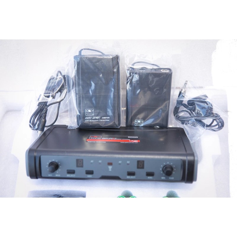 GALAXY AUDIO ECD DUAL CH UHF WIRELESS SYS (w/ dual