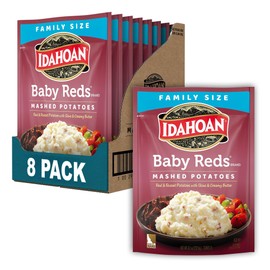 Idahoan® Baby Reds® Mashed Potatoes Family Size, 8.2 oz (Pack of 8)