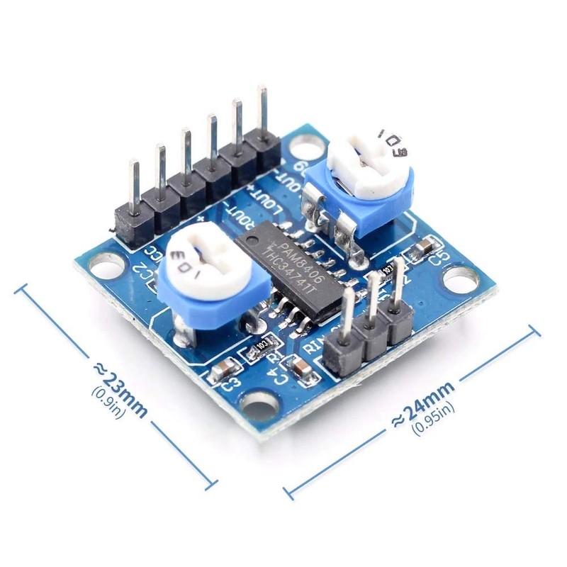 TECNOIOT 2pcs PAM8406 Digital Amplifier Board 5Wx2 Stereo with Volume
