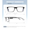 Missfive 2-Pack Mens Light Multifocus Progressive Reading Glasses Blue Light