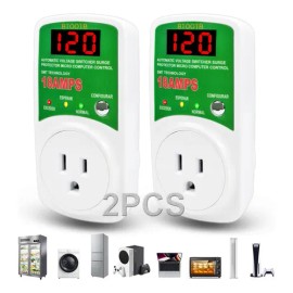 2pcs Protector Voltaje Ajustable Refrigerador Acondicionado