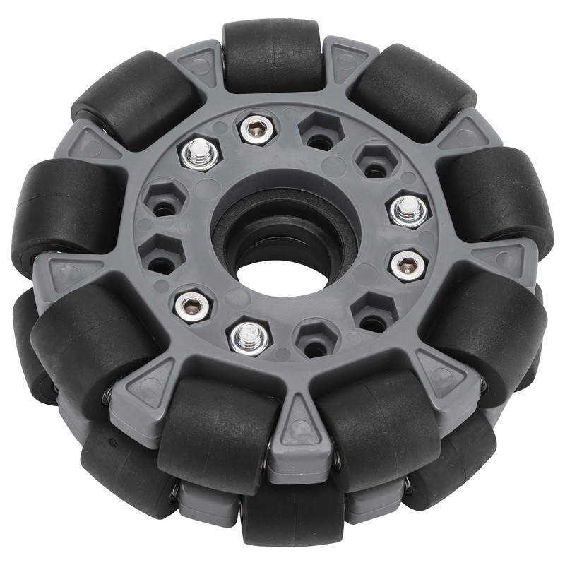 100mm Durable Nylon Rubber Bearing Rollers Omni Wheels for Robot