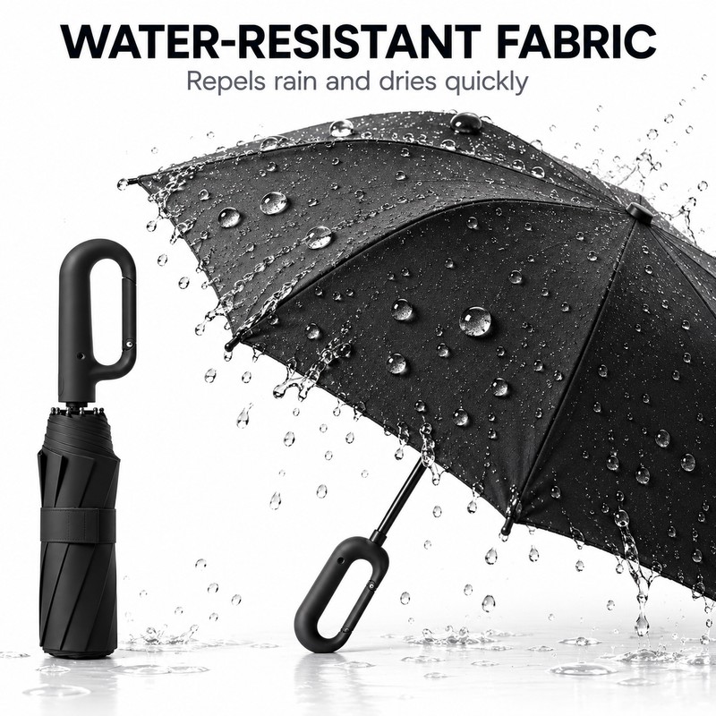 Automatic Folding Umbrella for Rainy Commutes – 20-Rib Reinforced 105CM