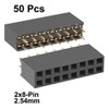 sourcing map Pack of 50 2.54 mm Pitch 2 x