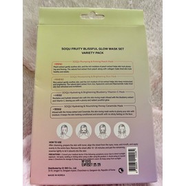 SOQU [US Seller] SOQU (K-Beauty) Fruity Blissful Glow Mask Set - 12 Mask Variety Pack