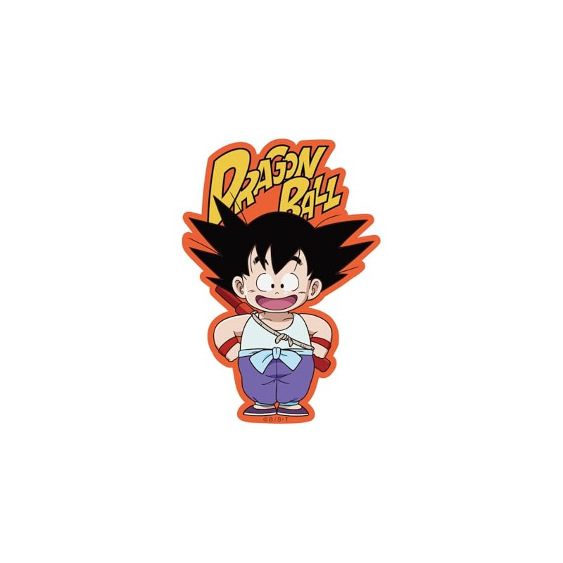 Small Planet Dragon Ball Character Sticker Goku Logo Yellow x