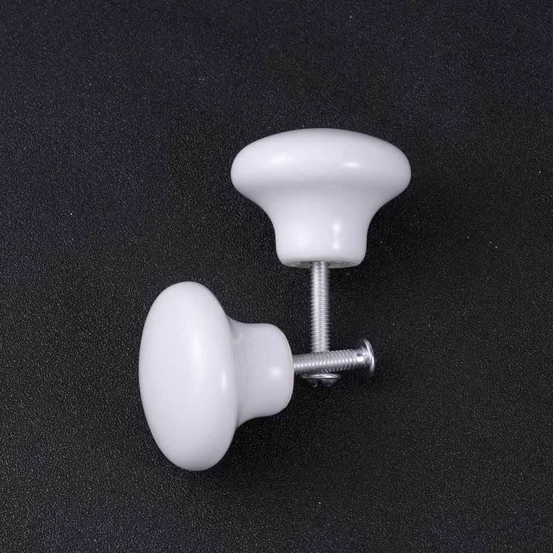 BESPORTBLE 5pcs Cabinet Hardware Handle Pull Round Ceramic Kitchen Cabinet