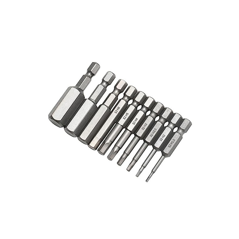 10pcs Screwdriver Bits Set, for Socket Cap Button Head, Magnetic