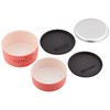Showa LUNCH TEA Lunch Box, Pink, Round Nest Lunch