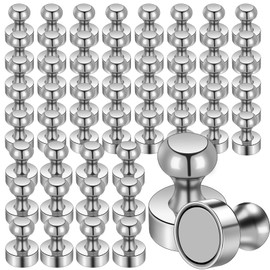 OCEUMAOA 54 Pack Magnets Strong Neodymium Magnet Small Magnets for Whiteboard Magnetic Board Fridge Crafts Home Office and School Mini Magnets Silver
