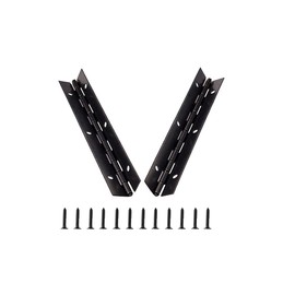 Continuous Piano Metal Hinge, 2 Pack 153 x 26 x 1mm Chrome Plated Long Hinge 270 Degree Open Thick Iron Black Furniture Hinge with Holes & Free Screws for Pianos, Cabinet Doors, Large Windows, Boats