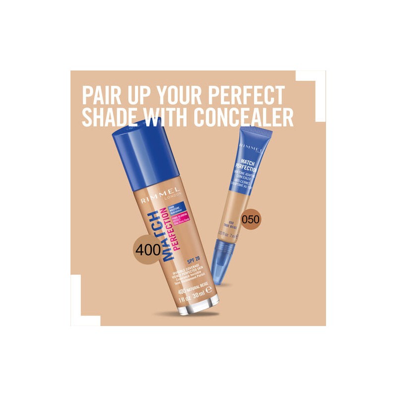 Rimmel Match Perfection Foundation 400 Natural Beige