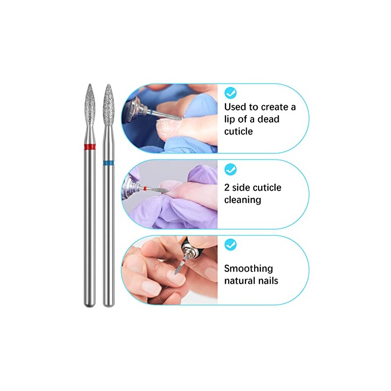 Broca para Cutícula, Brocas de Uñas Broca de Llama para
