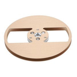 1/4 7 Inch Empty Tape Reel 2 Holes Universal Sound Tape Takeup Reel for Recording Open Reel Takeup Reel Machine Gold