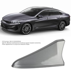 Car Shark Fin Antenna Cover, Shark Fin Roof Antenna Cover 96219 D5000EBQK Roof Antenna Aerial Shell Replacement for Sedan(Silver)