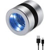 10X Jewelers Loupe Magnifier with UV/LED Lights and A Scale,