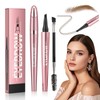 Augenb Rough Pencils, Waterproof, 3D Microblading Sweatproof Eyebrow Pencil with