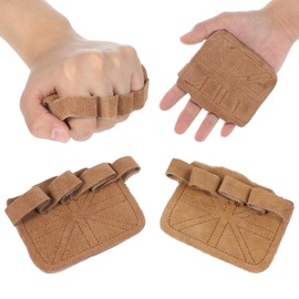 Bewudy 2 PCS Weight Lifting Gloves, Lifting Grips Weight Gloves Weightlifting Gloves for Men, Workout Gloves for Men Workout Gloves Women (Yellowish-Brown)