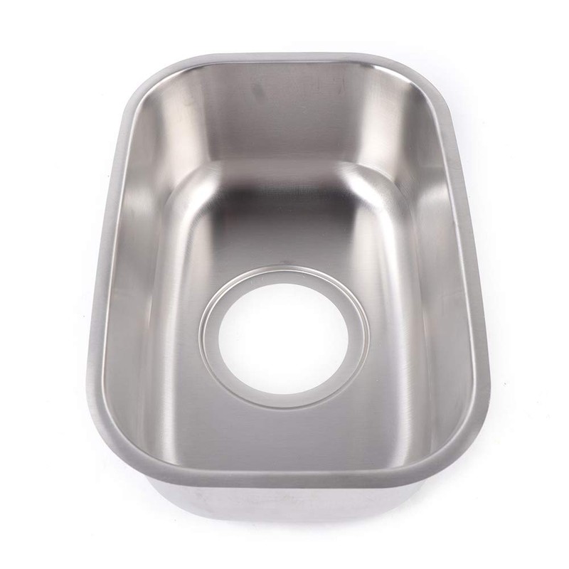 Small RV Sink,Stainless Steel Caravan Camper Sink with Water Pipe,