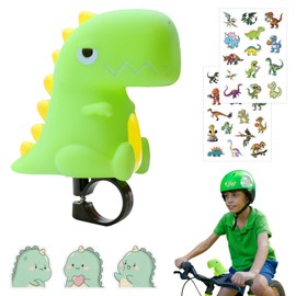 LETTERASHQP Dinosaur Bicycle Bell, Horn, Children's Bicycle, Children's Bicycle Horn, Dinosaur Bicycle Squeeze Horn, Pack of 6 Bicycle Bell for Boys and Girls