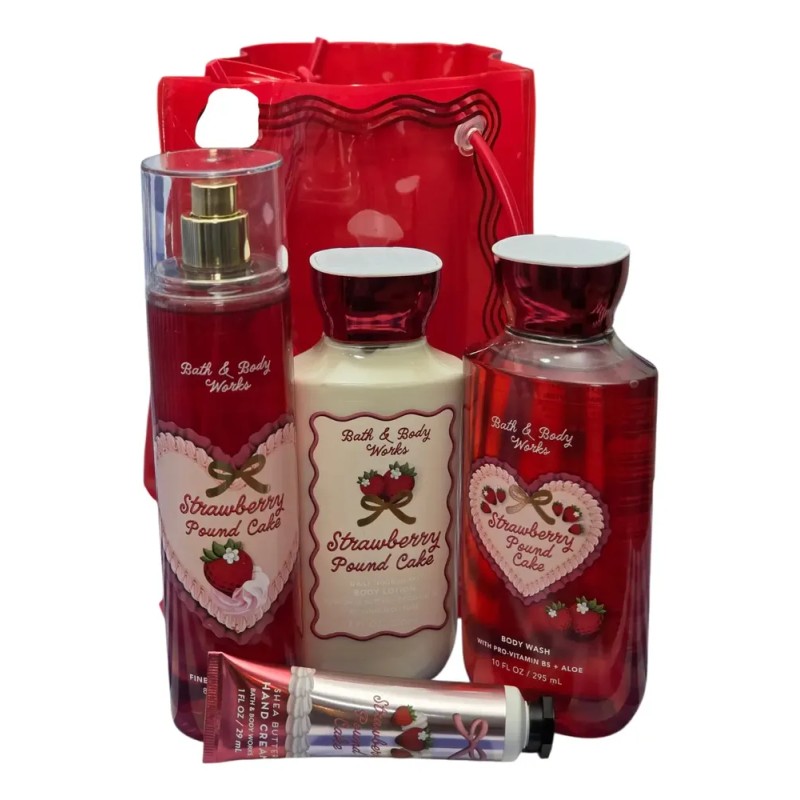 Bath And Body Works Set De Regalo Strawberry Pound Cake