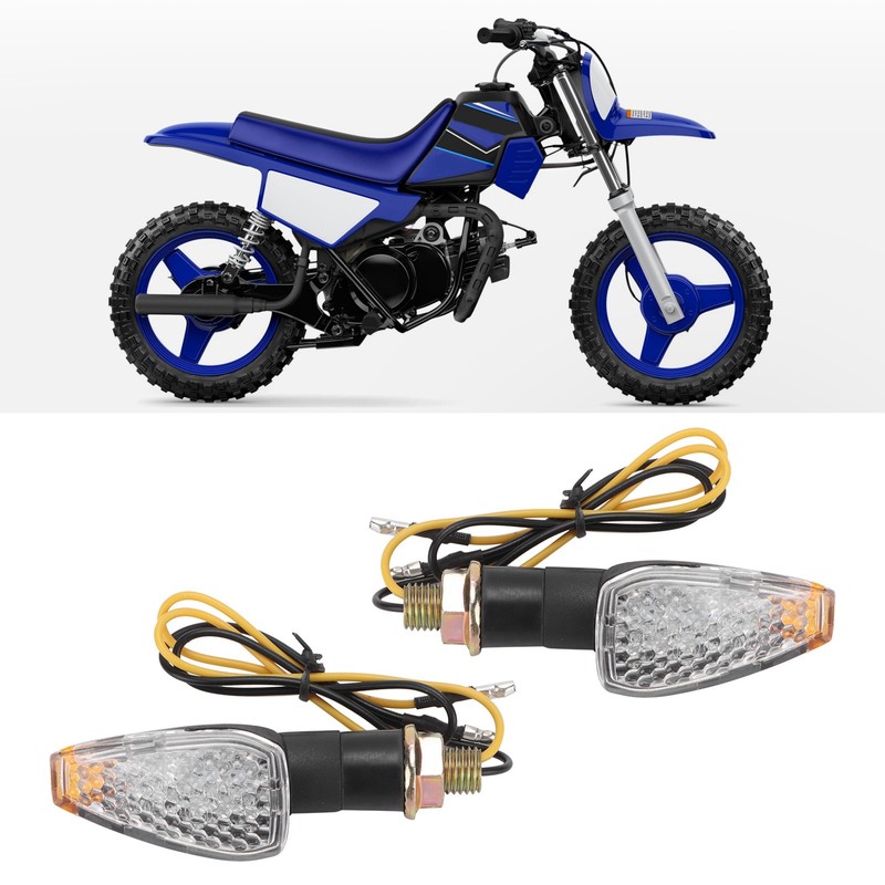 Pair Motorcycle Turn Signal Light 12V LED Waterproof Replacement for