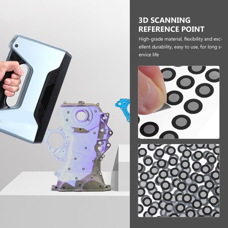 Baluue 5pcs 3D Scanning Markers for 3D Scanner with Black
