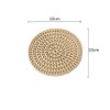 6 Pieces Coasters PVC Insulation Pads Mats Hollowed-Out Round Coasters