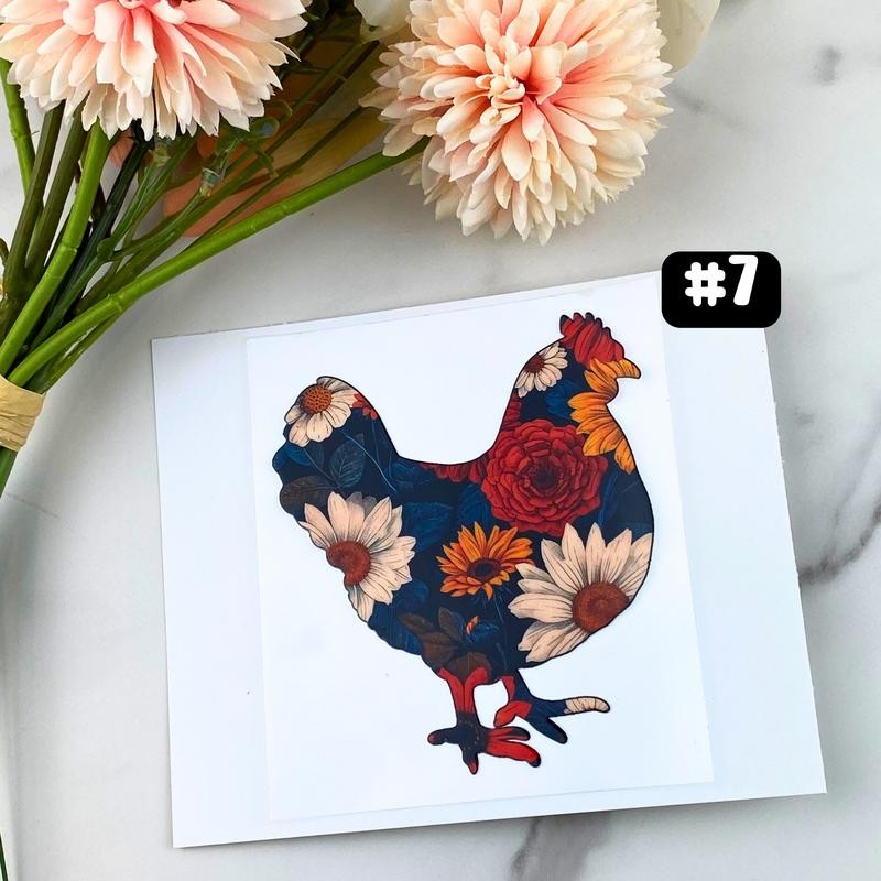 UV DTF DECALS, 4" height, Cup Decals, Cup Stickers, Cup