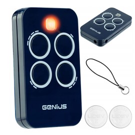 L.A. Ornamental Genius Echo TX4 RC 433 MHz Remote Control Transmitter Garage Door Openers, Blue