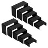 ihomecooker 6 Pc Black Metal Display Risers Showcase for Shoe