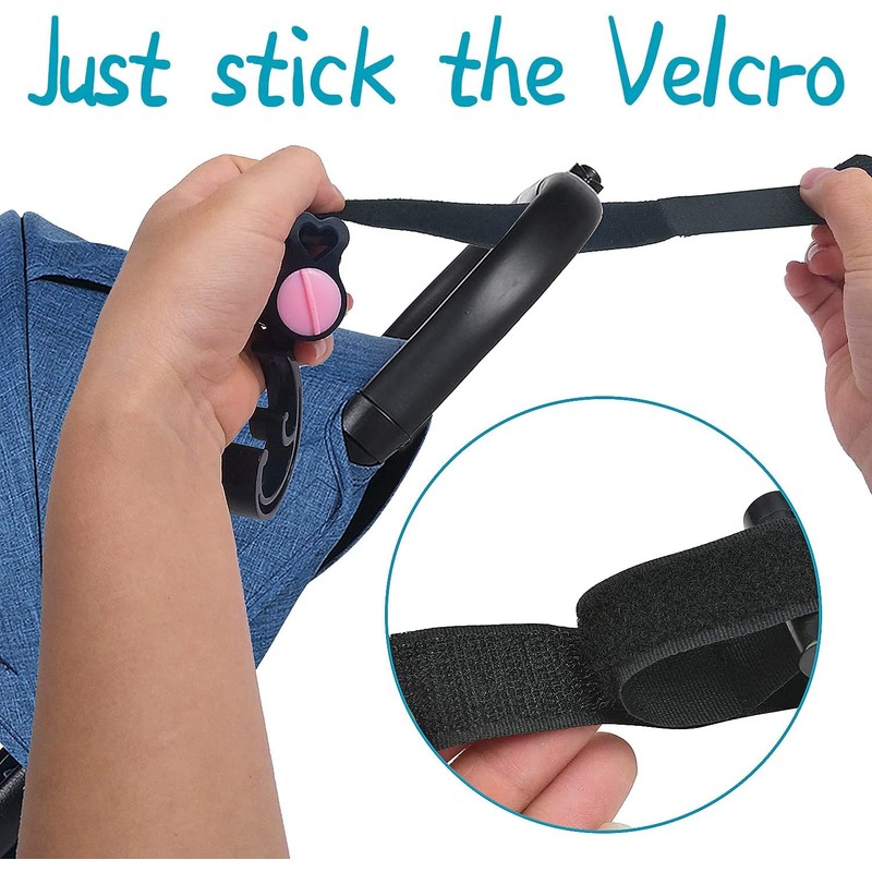 Stroller Hook, Multi-Hook, Stroller, Luggage Hook, 360° Rotation, Velcro Included,