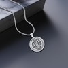 Thanches St Benedict Medals Necklace for Men Women, 925 Sterling