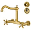 Airuida Wall Mounted 8 Inch Center Kitchen Sink Faucet Commercial