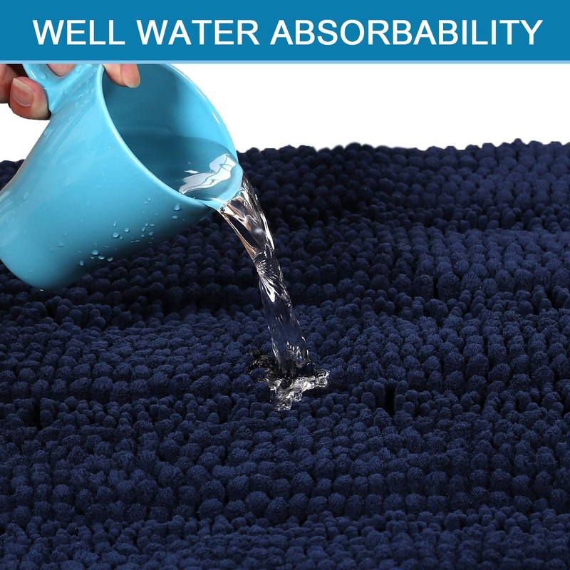 Smarcute Toilet Mat U Shaped Bathroom Rugs Bath Mats for