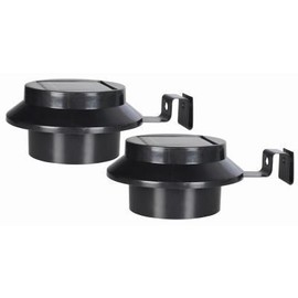 Kingavon 2 Solar Gutter Lights, Black