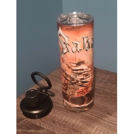 Sabaton: Bismarck 20 oz tumbler (custom made) NEW w 2 lids