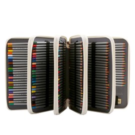 Lbxgap Portable Colored 250 Slots Pencil case Organizer with Printing Pattern for Watercolor Pens or Markers, Pencil Case Organizer for Artist