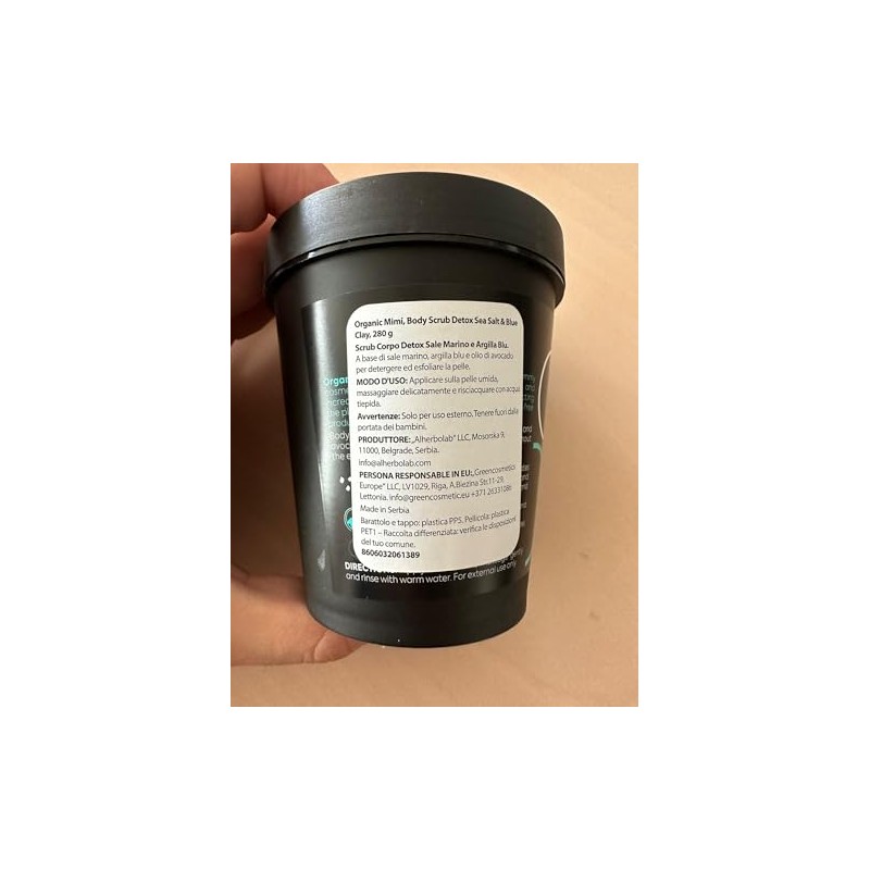 Körperpeeling Detox Meersalz & Lehm Blau, 280 g