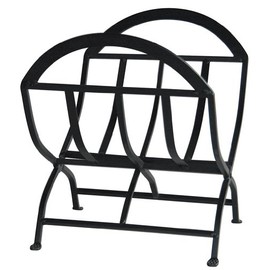 Uniflame, W-1038, Black Wrought Iron Log Rack