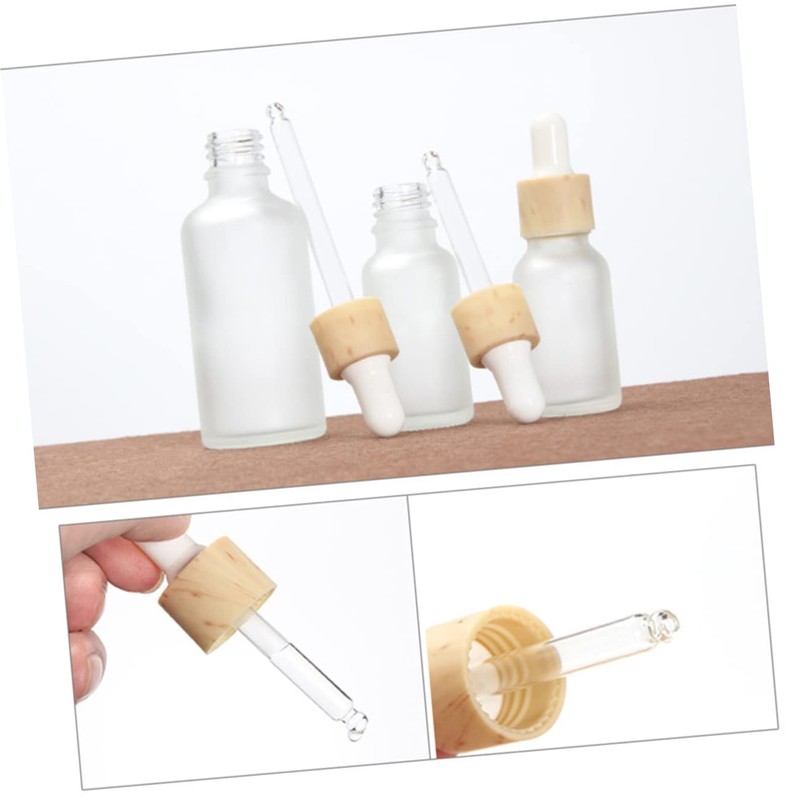 Baluue 1set Subpackaging Bottle Dropper Bottle Lab Sample Storage Jars