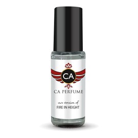 CA Perfume Impression of Fire in Height for Men Perfume Oil Aromatic Fougere Scent Long Lasting Cologne for Men Travel Size Mini Perfume Sample TSA Ready Body Oil Roll-on 0.14 Fl Oz 4ml