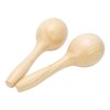 2Pcs Sand Hammer Early Education Instrument Wooden Toddler Percussion Musical