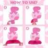 12 Pcs Pink Dinosaur Party Honeycomb Centerpieces Table Decorations Dinosaur