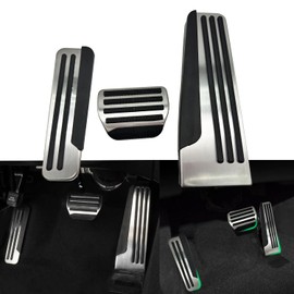 Rxmgf Foot Pedal kit Compatible with Infiniti Q50 Q60 Q70 QX70 QX70 G25 G35 G37 M25 EX FX,Foot Rest Brake and Gas Accelerator Pedal Covers