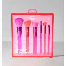 Beter - Glow Collection Makeup Brush Set, 6 Brushes for Face and Eyes, Makeup Brush Set for Powders, Foundation, Blush, and Eyeshadows, Ideal for Gifts, Christmas